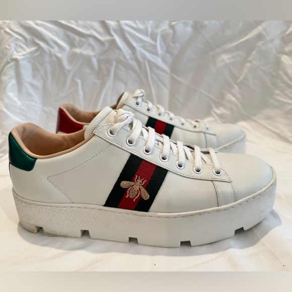 Gucci ace platform sneakers -42 - Picture 1 of 8
